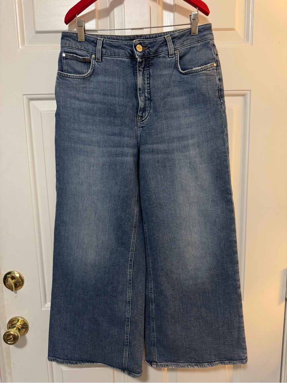 Me+Em Wide Leg Medium Wash Blue Jeans Size 29
